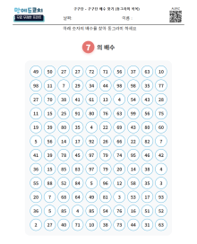 구구단 배수 찾기 (2~9단)
